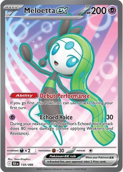 Meloetta ex - 159/086 (Secret Rare) [BLK-159-SR]