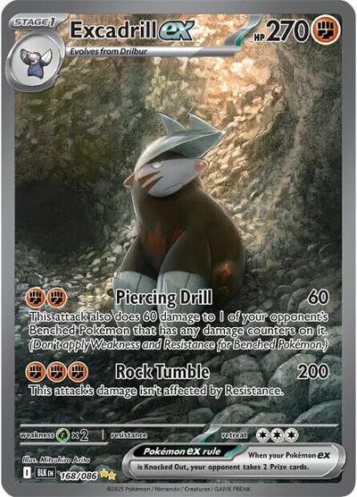 Excadrill ex - 168/086 (Special Illustration Rare) [BLK-168-SIR]