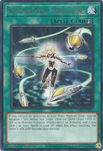 Sky Striker Mecha - Hornet Drones (Rare) [JUSH-EN053-R]