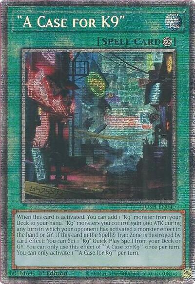 "A Case for K9" (Starlight Rare) [JUSH-EN040-StR]