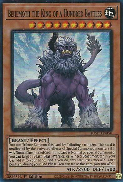 Behemoth the King of a Hundred Battles (Super Rare) [JUSH-EN050-SuR]