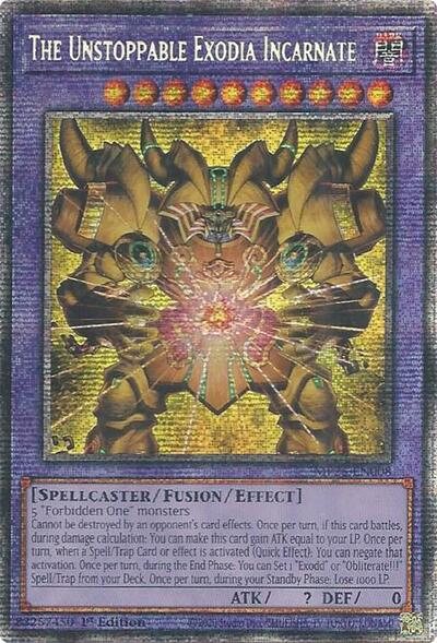 The Unstoppable Exodia Incarnate (Starlight Rare) [MP25-EN008-StR]