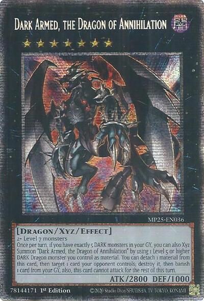 Dark Armed, the Dragon of Annihilation (Starlight Rare) [MP25-EN036-StR]