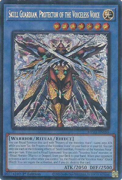 Skull Guardian, Protector of the Voiceless Voice (Prismatic Secret Rare) [MP25-EN055-PrSR]