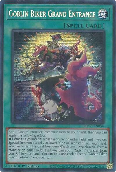 Goblin Biker Grand Entrance (Prismatic Secret Rare) [MP25-EN056-PrSR]