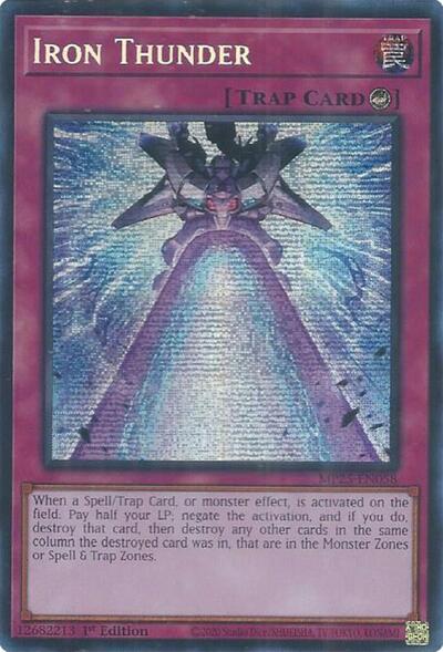 Iron Thunder (Prismatic Secret Rare) [MP25-EN058-PrSR]