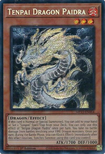 Tenpai Dragon Paidra (Prismatic Secret Rare) [MP25-EN064-PrSR]
