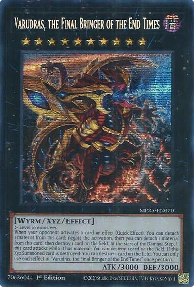 Varudras, the Final Bringer of the End Times (Prismatic Secret Rare) [MP25-EN070-PrSR]