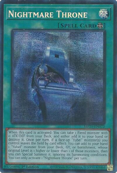 Nightmare Throne (Prismatic Secret Rare) [MP25-EN072-PrSR]