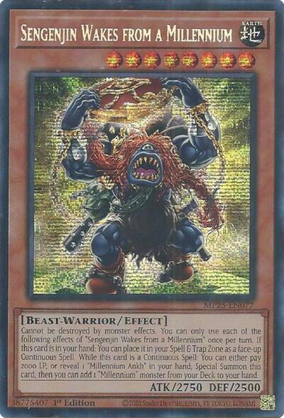 Sengenjin Wakes from a Millennium (Prismatic Secret Rare) [MP25-EN077-PrSR]