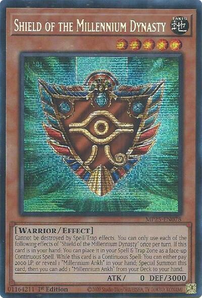 Shield of the Millennium Dynasty (Prismatic Secret Rare) [MP25-EN078-PrSR]