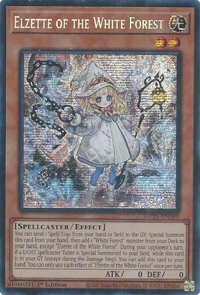 Elzette of the White Forest (Prismatic Secret Rare) [MP25-EN080-PrSR]