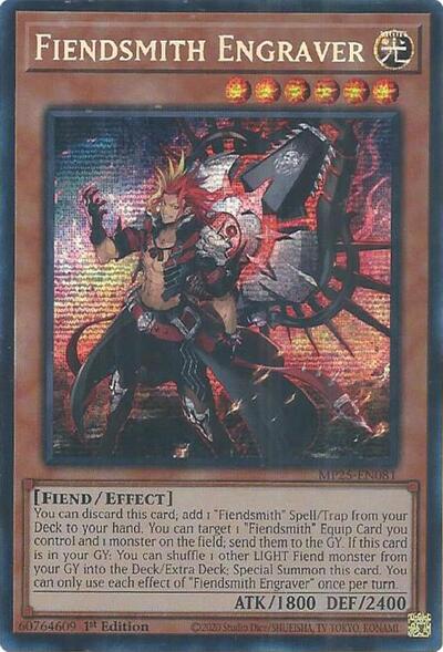 Fiendsmith Engraver (Prismatic Secret Rare) [MP25-EN081-PrSR]