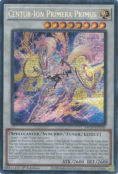 Centur-Ion Primera Primus (Prismatic Secret Rare) [MP25-EN106-PrSR]