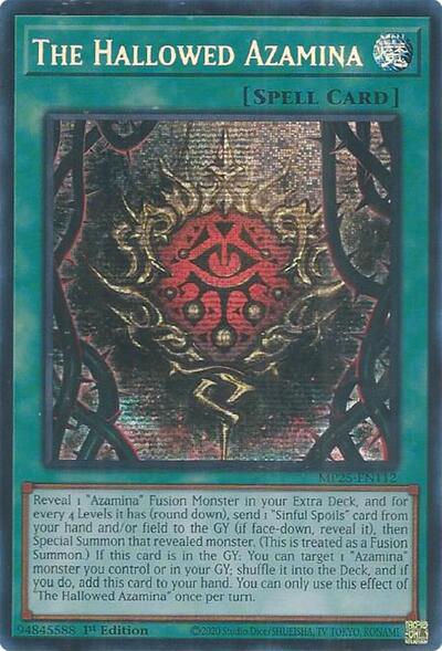 The Hallowed Azamina (Prismatic Secret Rare) [MP25-EN112-PrSR]