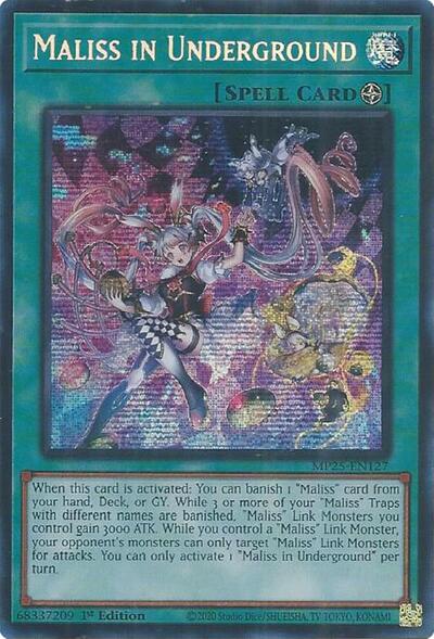 Maliss in Underground (Prismatic Secret Rare) [MP25-EN127-PrSR]