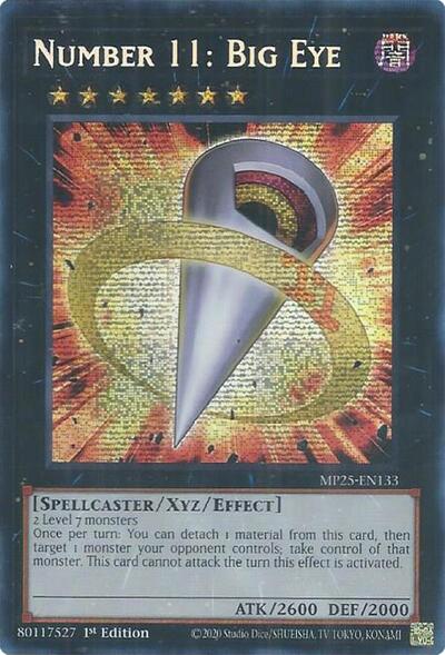 Number 11: Big Eye (Prismatic Secret Rare) [MP25-EN133-PrSR]