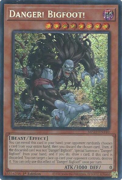 Danger! Bigfoot! (Prismatic Secret Rare) [MP25-EN140-PrSR]