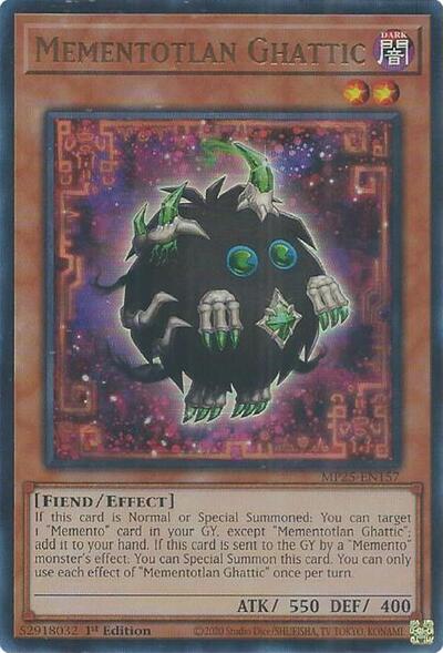 Mementotlan Ghattic (Ultra Rare) [MP25-EN157-UR]