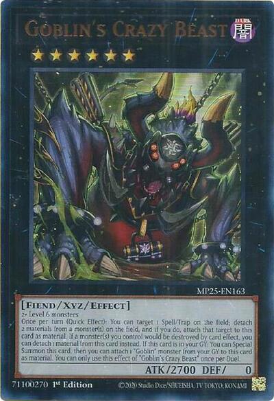 Goblin's Crazy Beast (Ultra Rare) [MP25-EN163-UR]