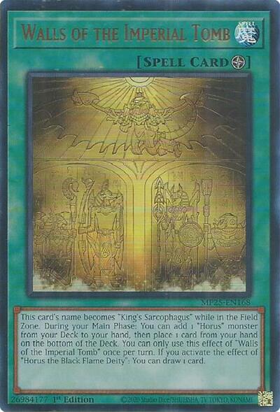Walls of the Imperial Tomb (Ultra Rare) [MP25-EN168-UR]