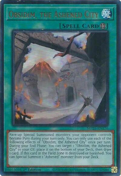 Obsidim, the Ashened City (Ultra Rare) [MP25-EN176-UR]