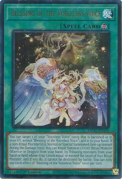 Blessing of the Voiceless Voice (Ultra Rare) [MP25-EN198-UR]