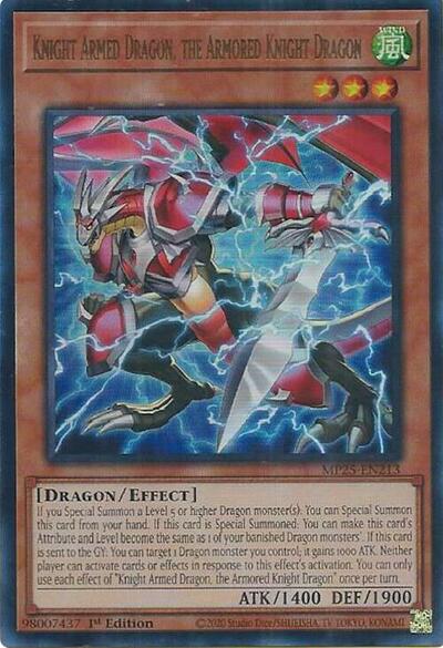 Knight Armed Dragon, the Armored Knight Dragon (Ultra Rare) [MP25-EN213-UR]