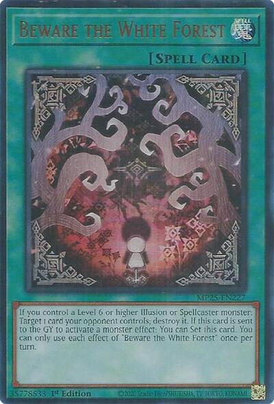 Beware the White Forest (Ultra Rare) [MP25-EN227-UR]