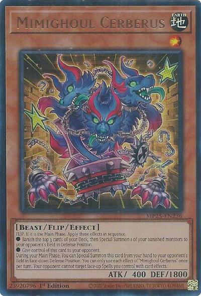 Mimighoul Cerberus (Ultra Rare) [MP25-EN236-UR]