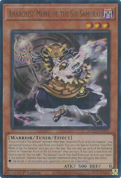 Anarchist Monk of the Six Samurai (Ultra Rare) [MP25-EN245-UR]