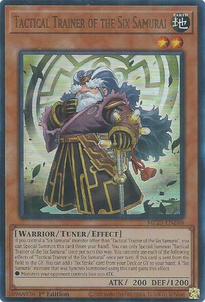 Tactical Trainer of the Six Samurai (Ultra Rare) [MP25-EN246-UR]