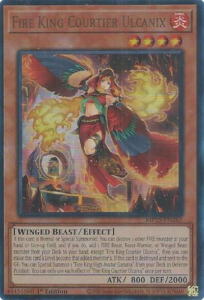 Fire King Courtier Ulcanix (Ultra Rare) [MP25-EN262-UR]