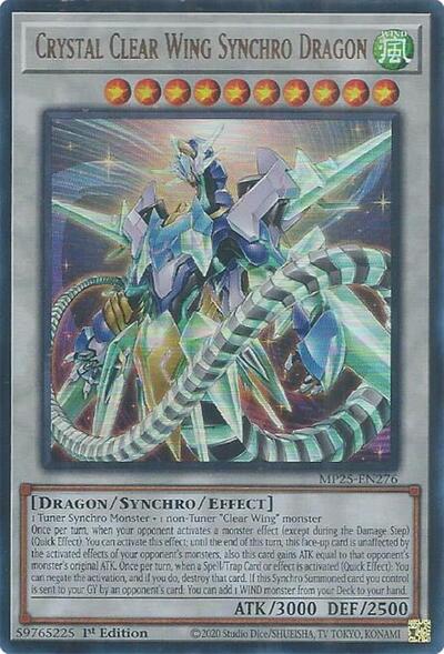 Crystal Clear Wing Synchro Dragon (Ultra Rare) [MP25-EN276-UR]