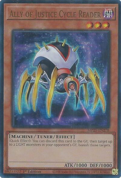Ally of Justice Cycle Reader (Ultra Rare) [MP25-EN278-UR]