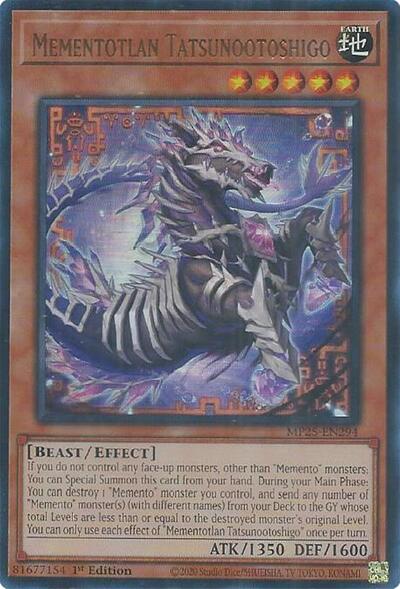 Mementotlan Tatsunootoshigo (Ultra Rare) [MP25-EN294-UR]
