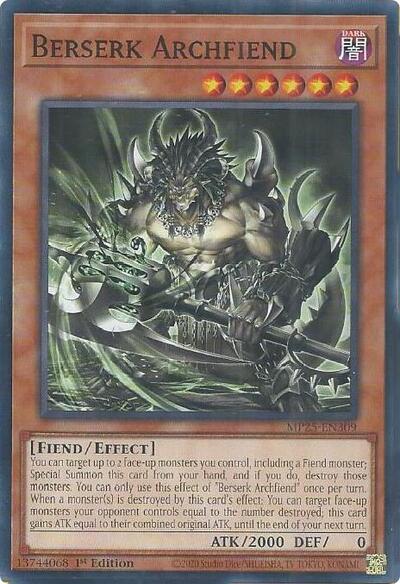 Berserk Archfiend (Common) [MP25-EN309-C]