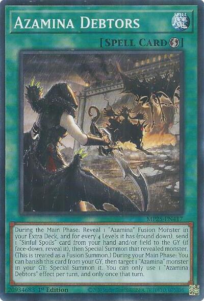 Azamina Debtors (Common) [MP25-EN417-C]