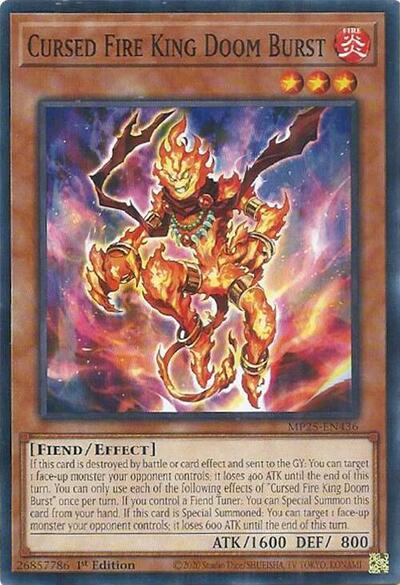 Cursed Fire King Doom Burst (Common) [MP25-EN436-C]
