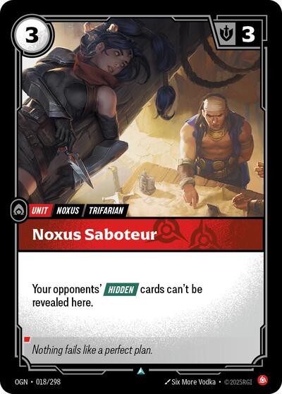 Noxus Saboteur (Uncommon) [OGN-018-U]