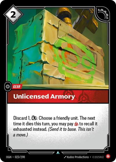 Unlicensed Armory (Uncommon) [OGN-023-U]