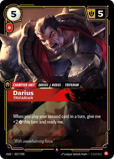 Darius - Trifarian (Rare) [OGN-027-R]