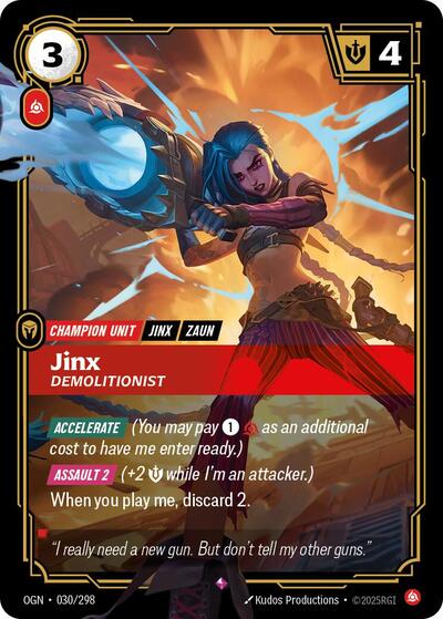 Jinx - Demolitionist (Rare) [OGN-030-R]