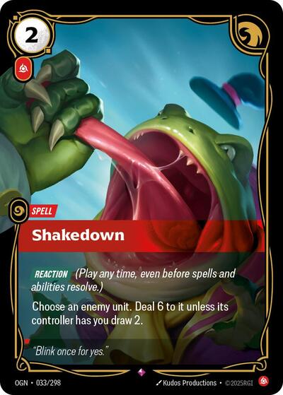 Shakedown (Rare) [OGN-033-R]