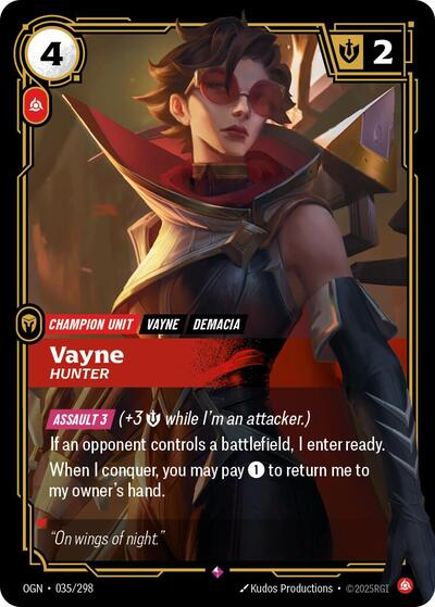 Vayne - Hunter (Rare) [OGN-035-R]