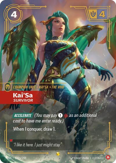 Kai'Sa - Survivor (Showcase) (Alternate Art) [OGN-039a-S-ALT]