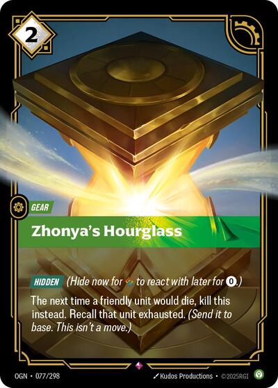 Zhonya's Hourglass (Rare) [OGN-077-R]