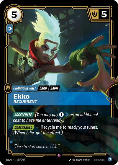 Ekko - Recurrent (Rare) [OGN-110-R]