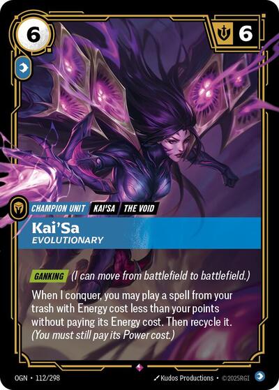 Kai'Sa - Evolutionary (Rare) [OGN-112-R]