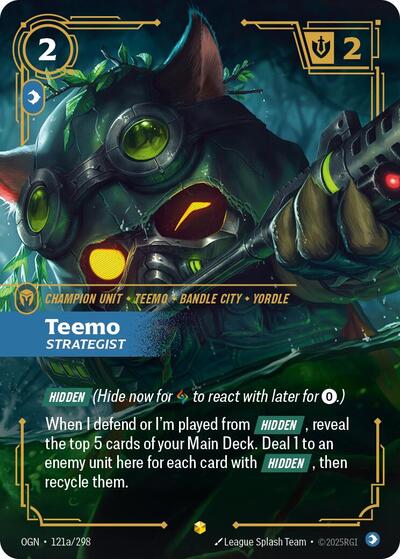Teemo - Strategist (Showcase) (Alternate Art) [OGN-121a-S-ALT]